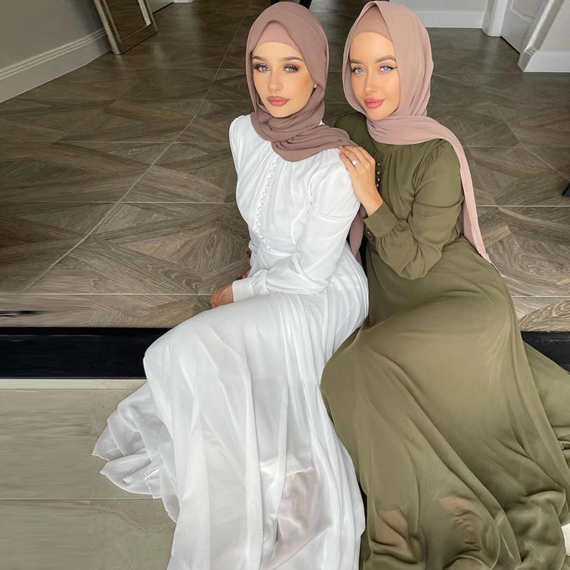 Weimei New Design Woman Hijabs Fashion Maxi Dress Wholesale Dubai Women Black Chiffon Abaya Girls Casual Party Dress Women Modest Clothing Wear