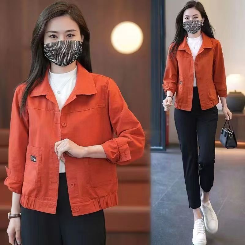 Petite Sizing Womens Short Jacket Cropped Solid Color Top Spring Fall Casual Wear Youthful Look Slimming Outerwear