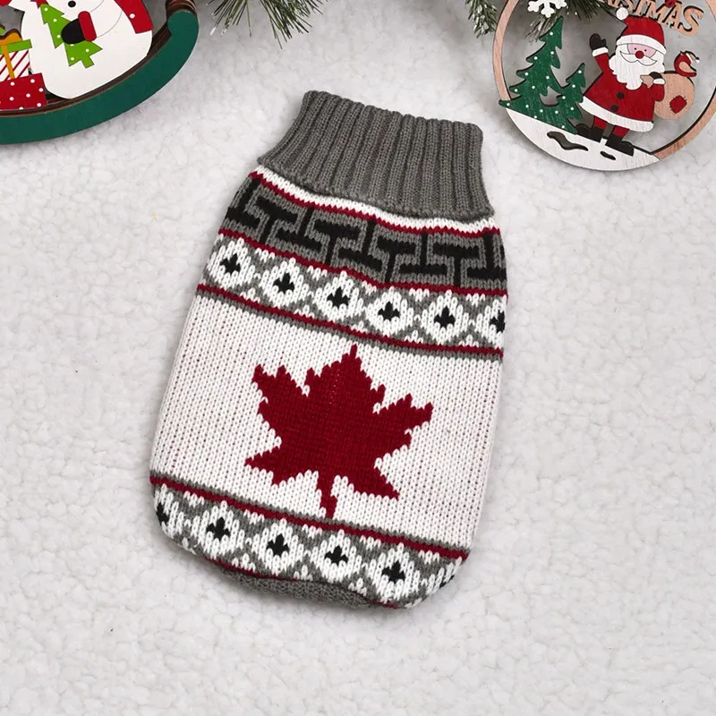 Hot Selling Christmas Pet Cat Dog Sweater Warm Dog Winter Knit Clothes