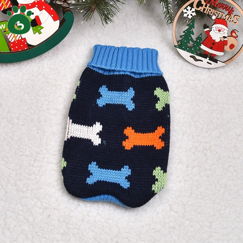 Hot Selling Christmas Pet Cat Dog Sweater Warm Dog Winter Knit Clothes