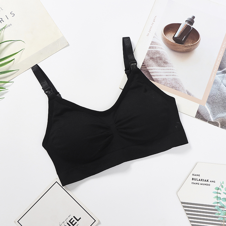 Wholesale Breathable Strapless Nursing Bras Everyday Style Knitted Maternity Underwear for Pregnant Women Breastfeeding Bra