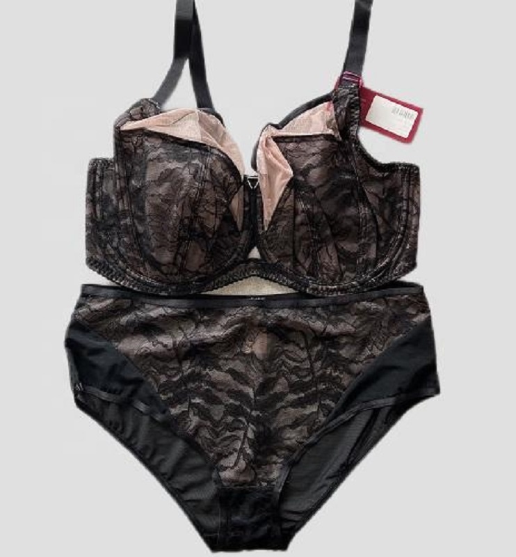 Women's Plus Size Full Cup Lace Lingerie Halter Collar 34-40EFGHIJKLMN Summer Bra Thin Cup