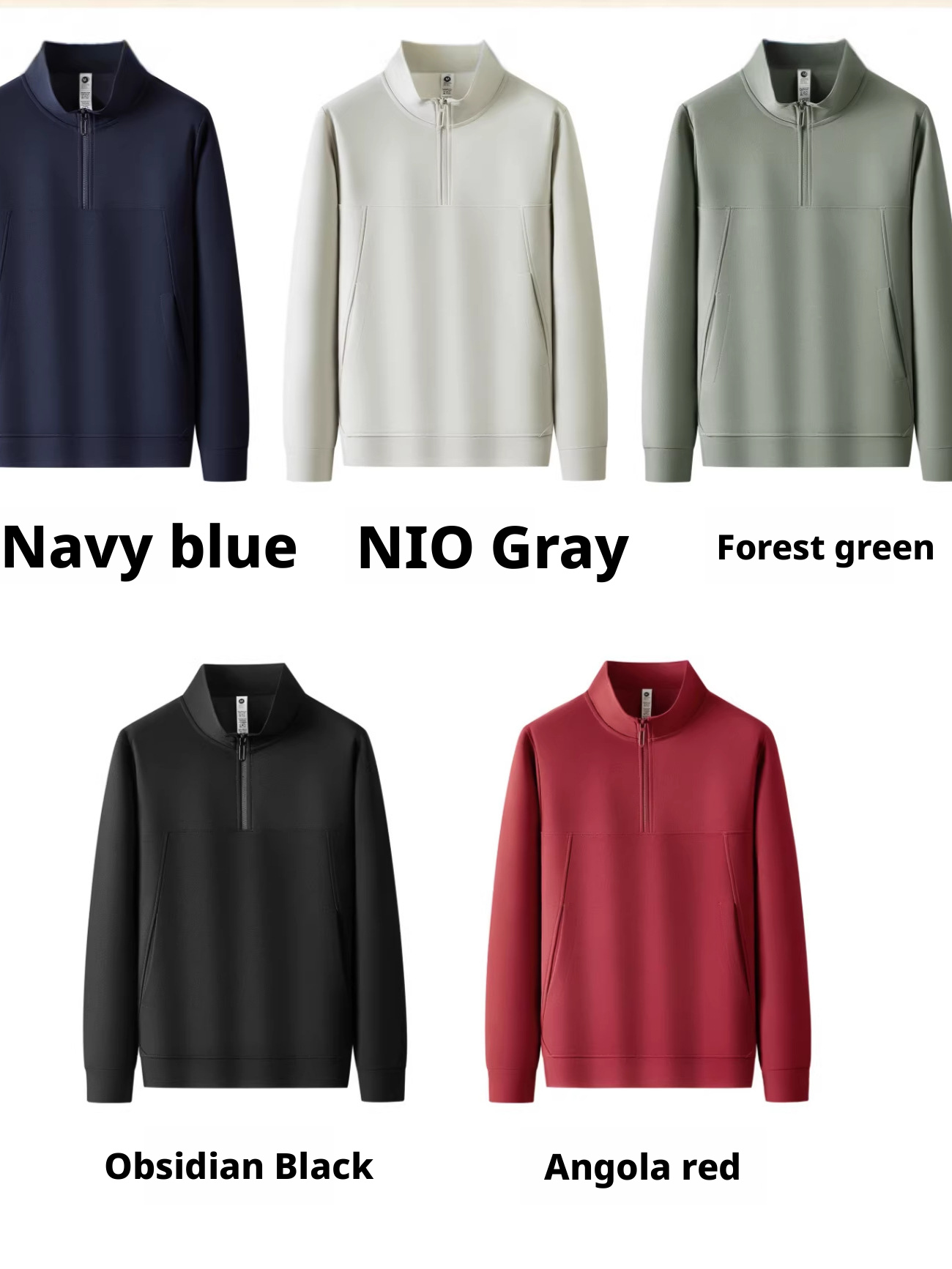 Autumn Workwear Customized With Printed Logo Corporate Office Staff Stand-up Collar Work Uniform Group Clothes