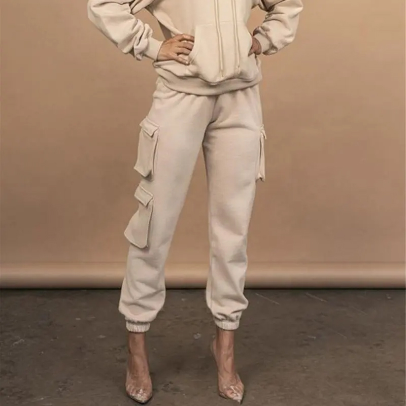 2025 Wholesale High Quality Unisex Three Pocket Harem Pants Ladies Trouser Jogger Workout Cargo Pants for Women