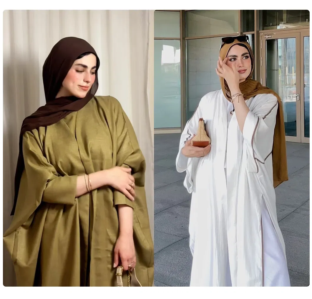 OEM Fashion Factory Mint Muslim Dress for Resort Vacation Daily Modest Clothing