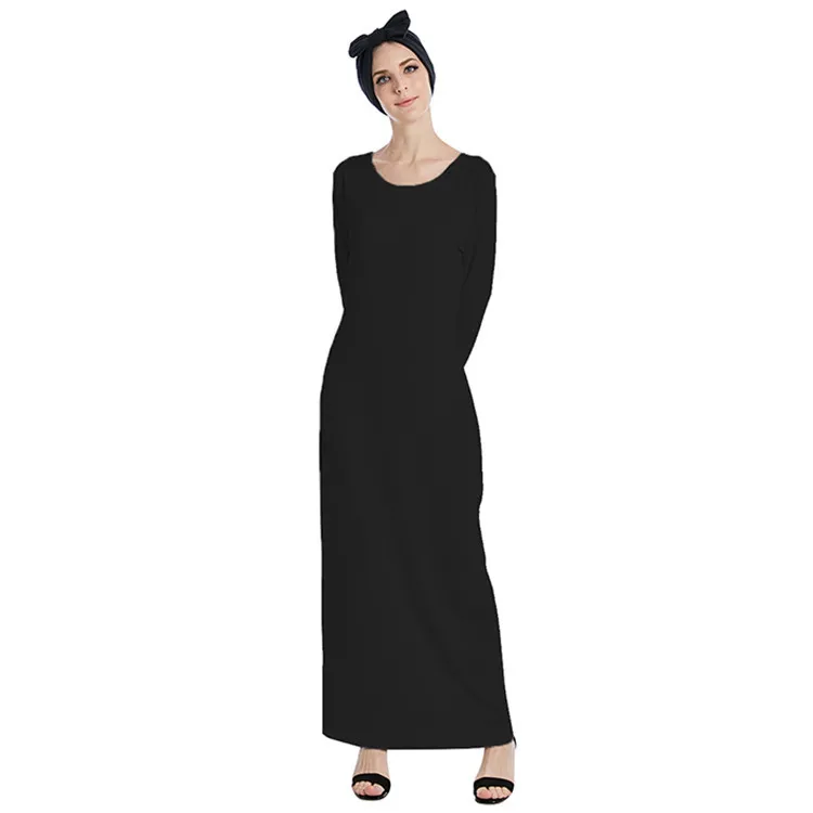 Women Muslim Dress Abaya Price Women Fashion Maxi Dress Islamic Modest Wear Girl Base Shirt Under Skirt
