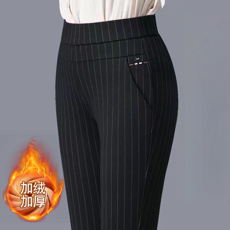Wholesale High-quality Women's Business Pants Women's Casual Trousers Loose Thin High Waist Middle-aged Leisure Pencil Trousers
