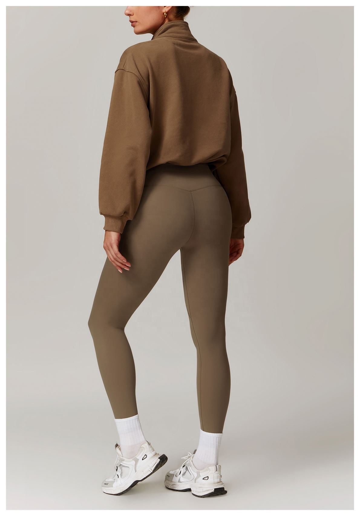 Women's Tracksuit Jacket Slim Fit Long Sleeve Fitness Wear Yoga Crop Top With Gym Coat Workout Sweatshirt Womens Activewear