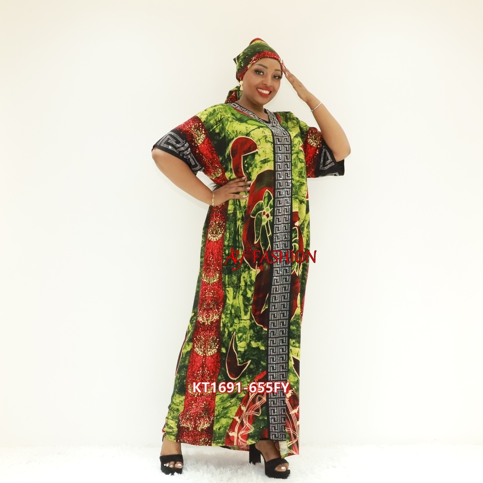 Woman Ethnic Wear Modest Wear Ay Fashion Kt1691-655fy Ghana Clothing Dashiki Dress