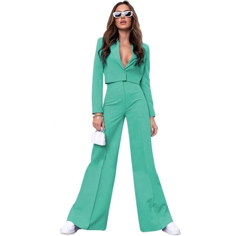 OuYaan Popular Solid Color Short Long Sleeve Small Suit