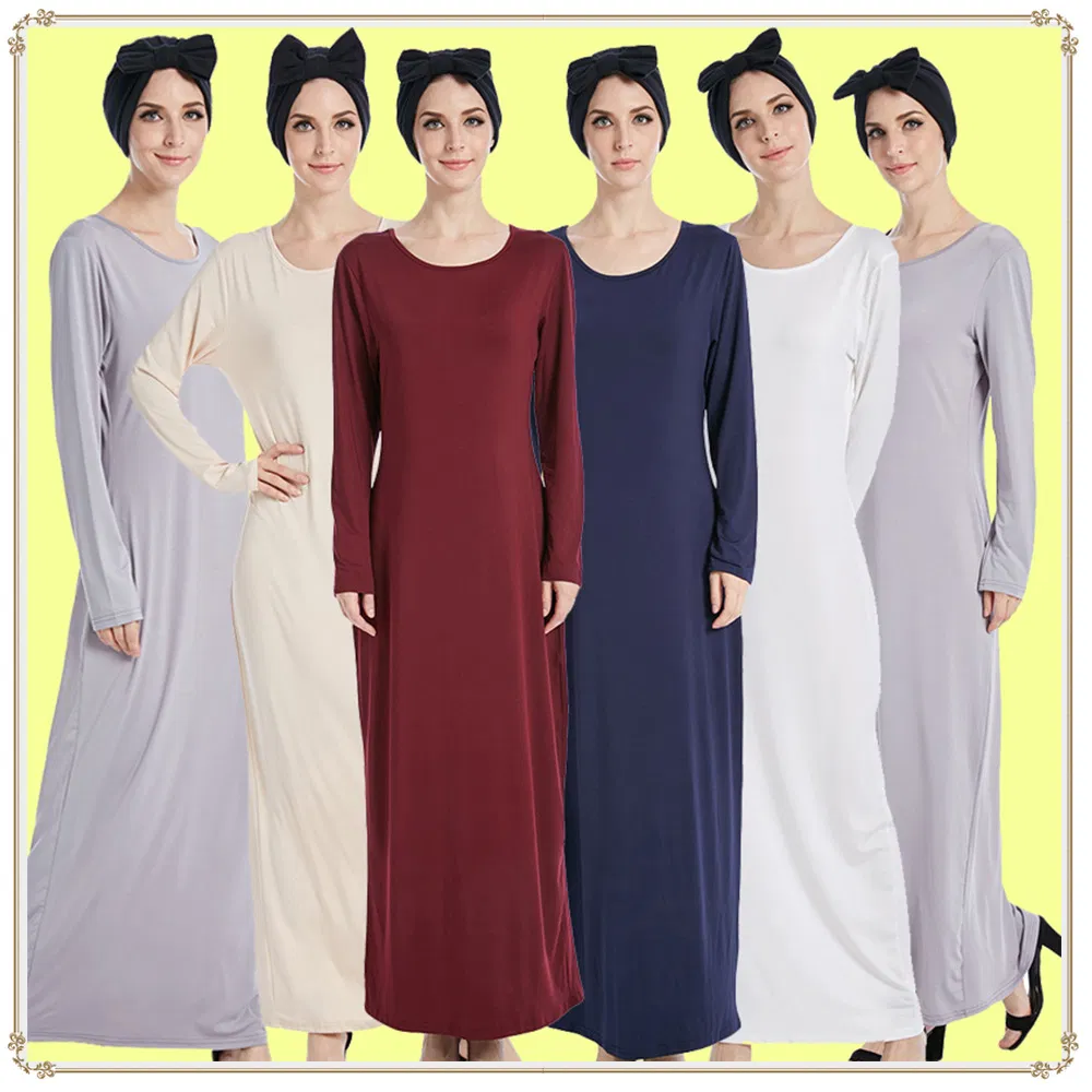 Women Muslim Dress Abaya Price Women Fashion Maxi Dress Islamic Modest Wear Girl Base Shirt Under Skirt