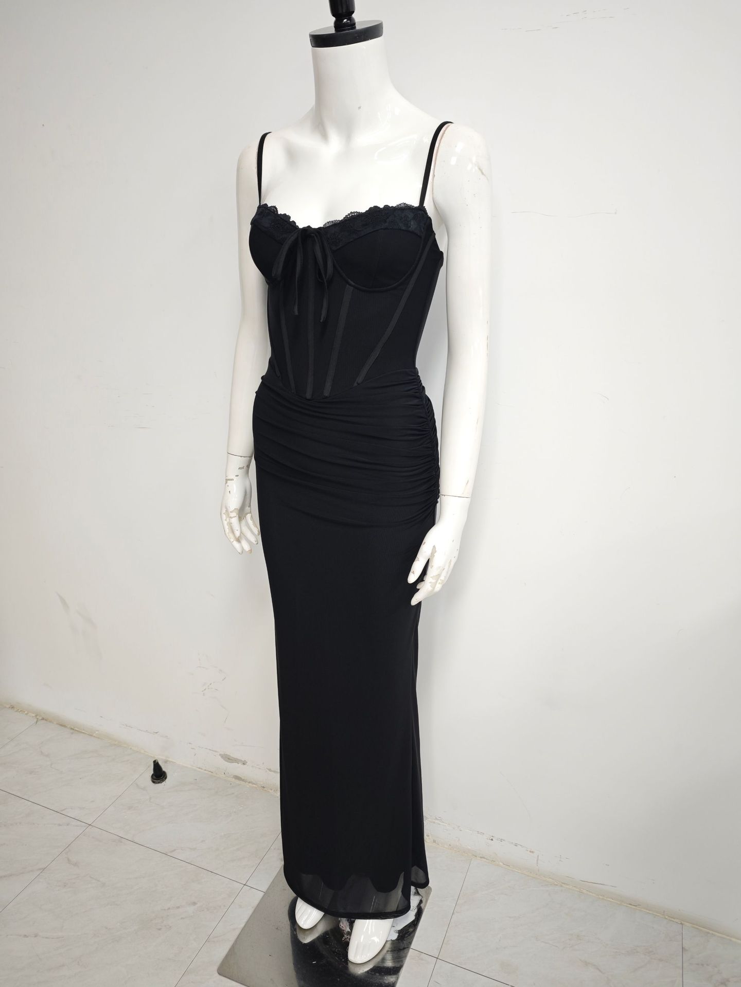 Women Long Dresses Slip Square Neck Dress Summer Party Evening Maxi Bodycon Dress