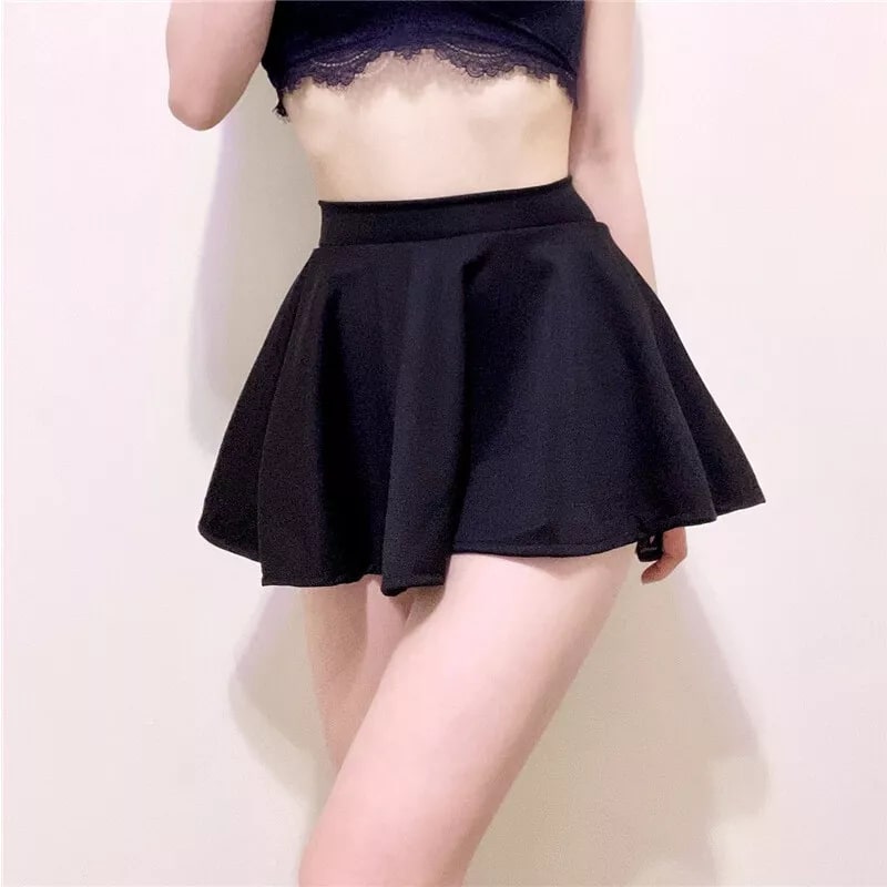 2024 Women's Plus Size Polyester Mini Skirts Quick Dry Breathable Solid Summer Casual Customizable Best Quality Wholesale Prices