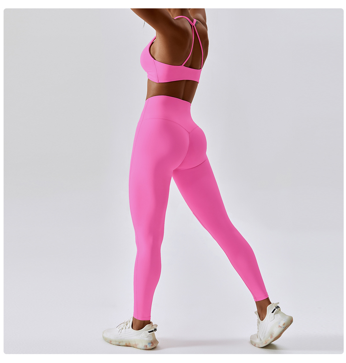 Wholesale Athletic Clothing Ladies Gym Fitness Sports Workout Yoga Clothes Suit Activewear Seamless Women Active Wear Yoga Set
