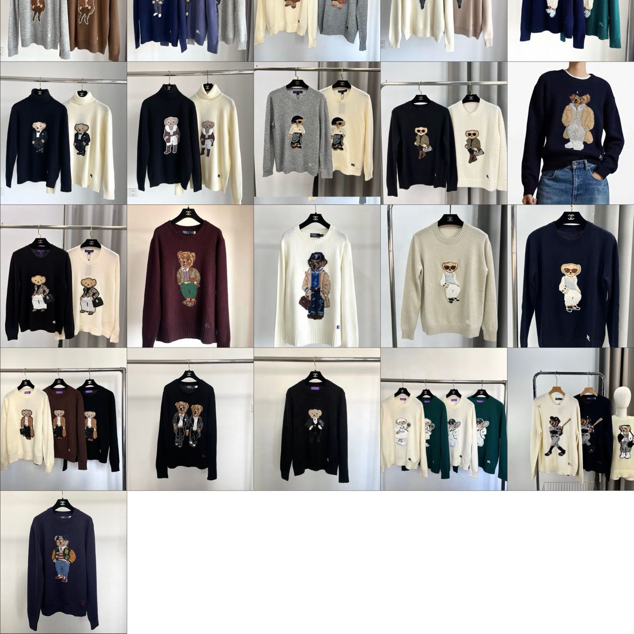 Wholesale Men's Graphic Print Intarsia Sweater Oversized Streetwear Knitwear Factory Direct Custom Logo Urban Apparel