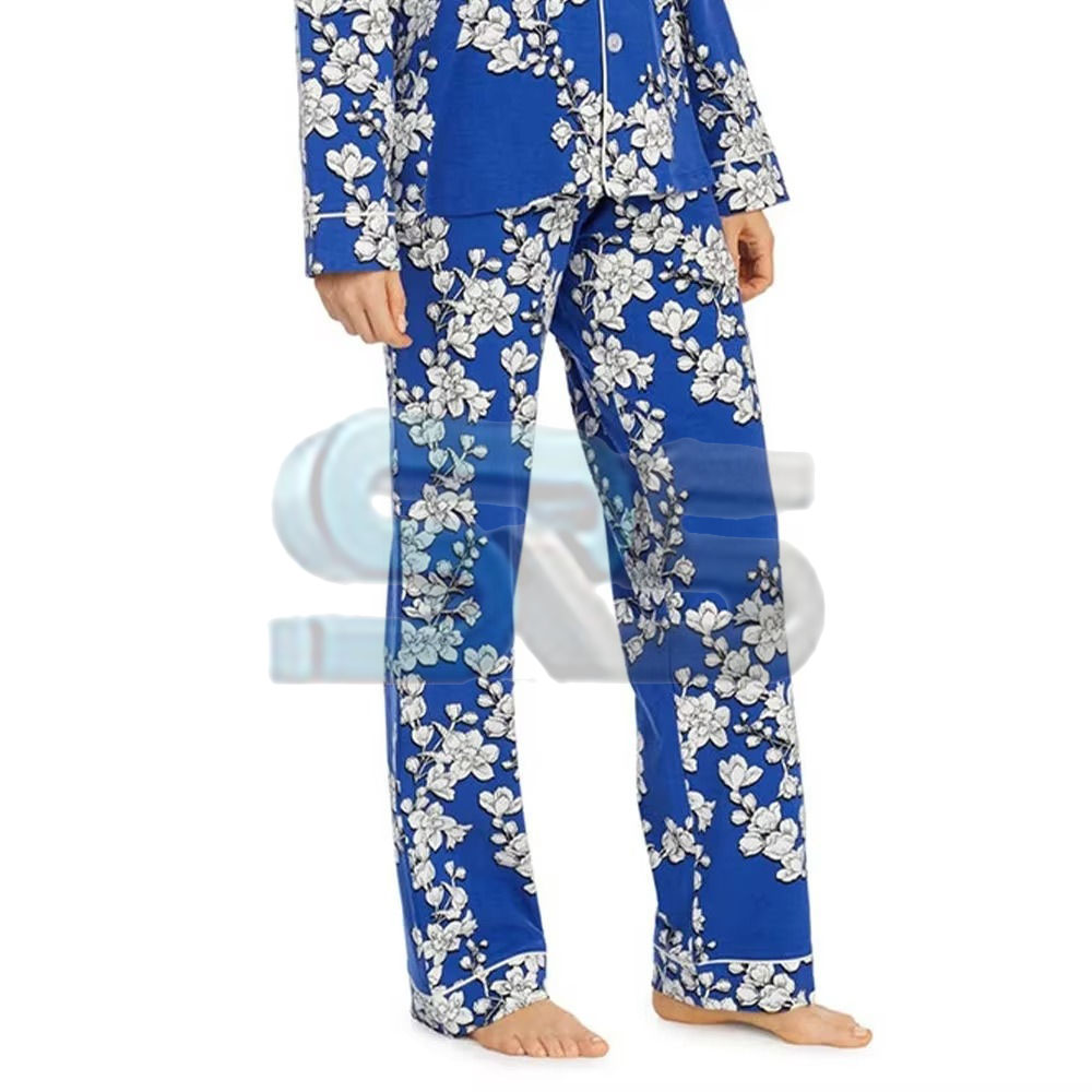 Custom Women Sleeping Suit Short Sleeve Modal Lightweight Lounge Wear 2 Piece Nightwear Sleep Sets Wholesale High Quality