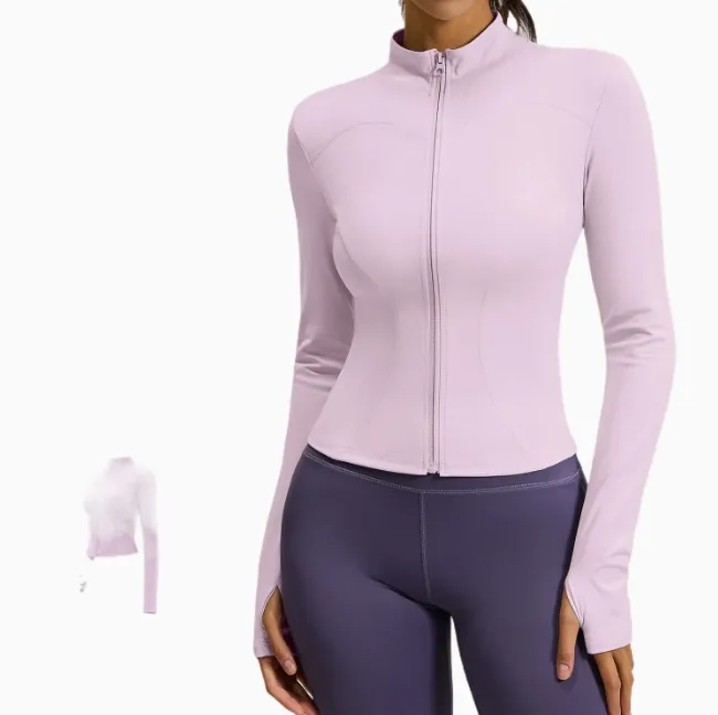 Mesh Spliced Yoga Fitness Coat Women Loose Breathable Yoga Cardigan Training Outerwear