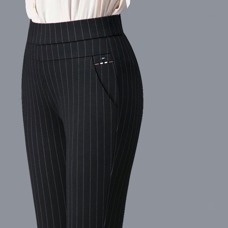 Wholesale High-quality Women's Business Pants Women's Casual Trousers Loose Thin High Waist Middle-aged Leisure Pencil Trousers