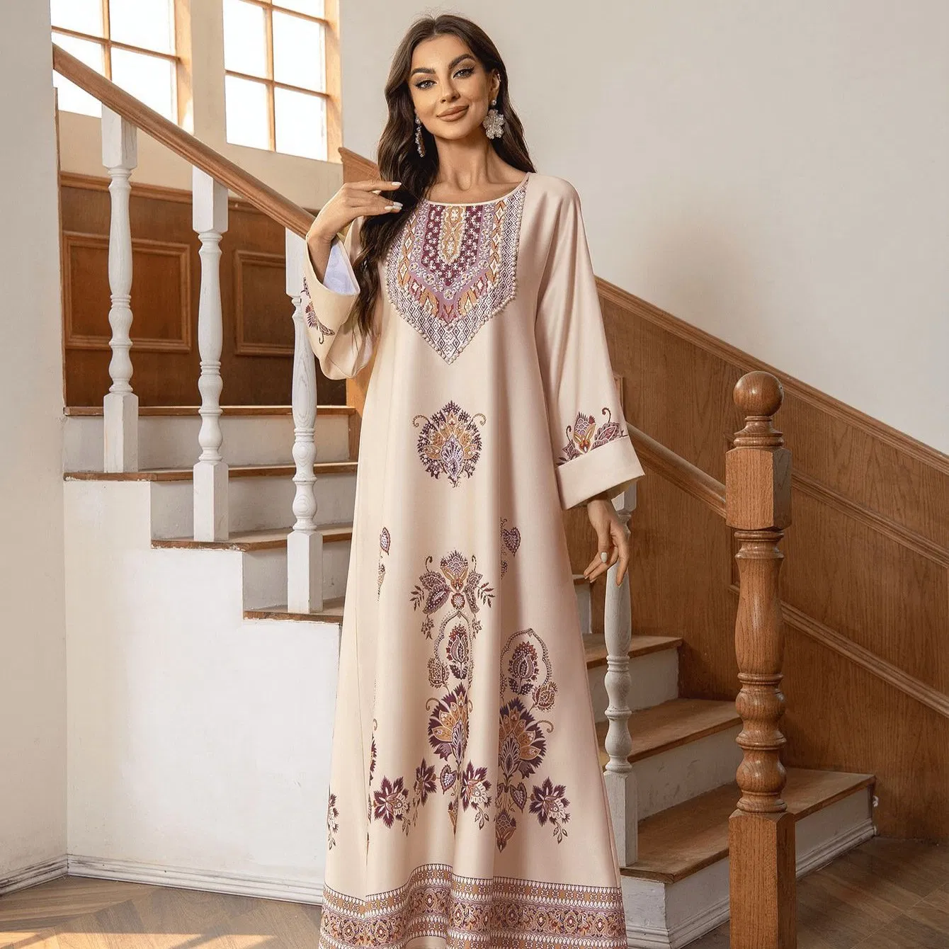 C. S. X Wholesale Kimono Abaya Women Maxi Ladies Fashion Dress Robe Modest Wear Muslim Islamic Clothing Gown Factory Direct Selling Open Abaya