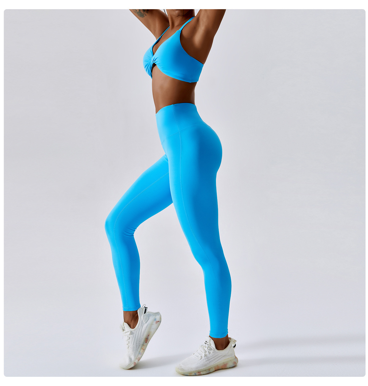 Wholesale Athletic Clothing Ladies Gym Fitness Sports Workout Yoga Clothes Suit Activewear Seamless Women Active Wear Yoga Set