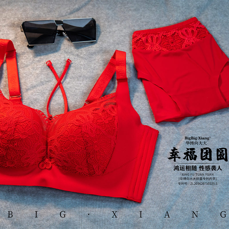 Romantic Floral Embroidery Bra Panty Set Sexy Lace Hipster with Adjustable Straps Push-Up and Breathable Seamless Feature
