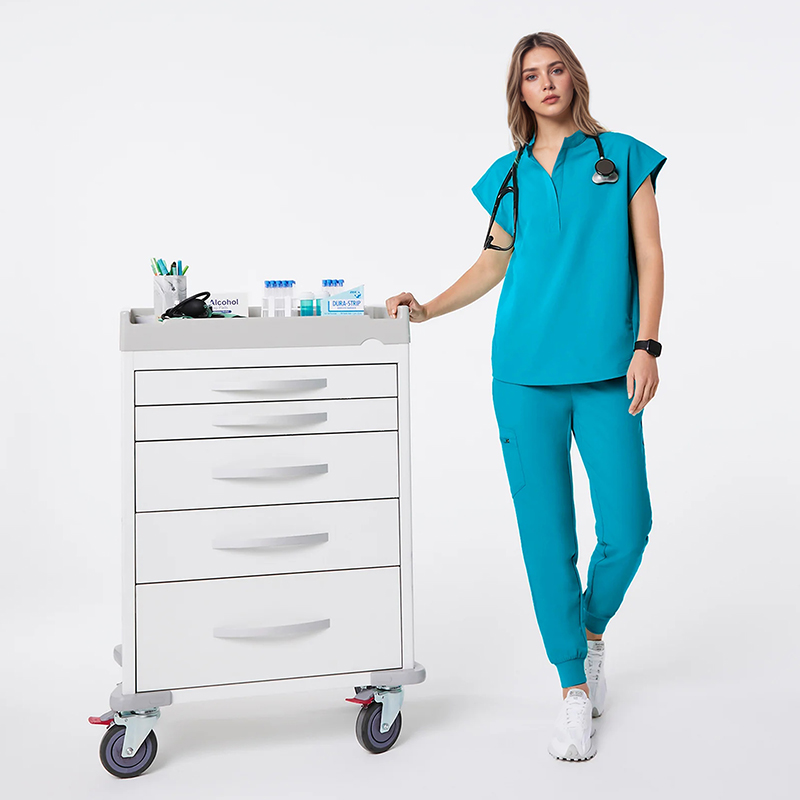 Doctor Nurses Nursing Uniform Spandex Workwear Hospital Medical Two Piece Custom Logo Maternity Scrubs for Women Uniforms Sets