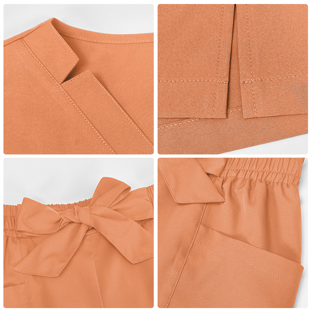 Ladies' Thin Comfortable Breathable Dobby Fabric Doctor Uniform Set ODM Supply Beauty Salons Maternity Centers Dental Clinics