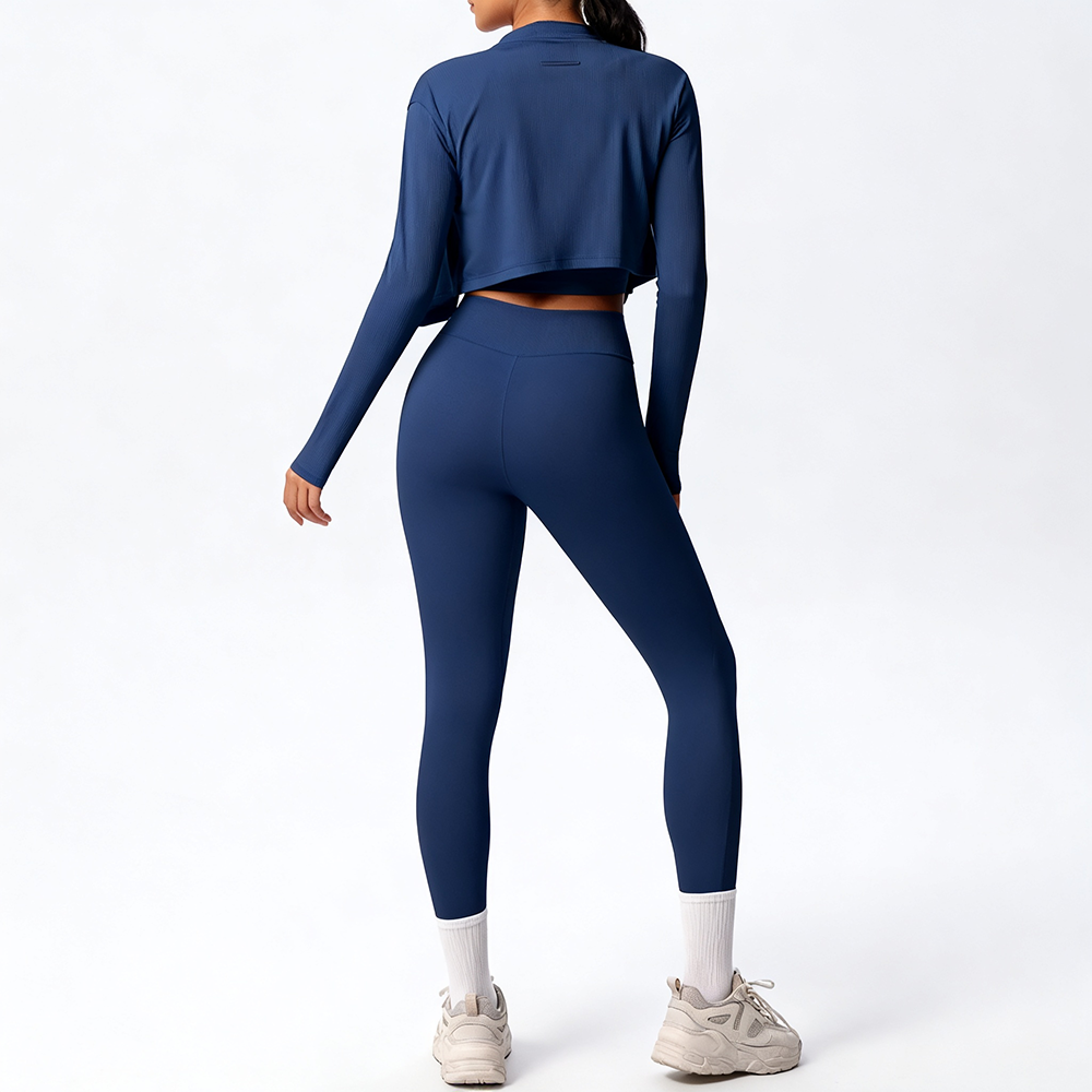 Women's 5 Piece Yoga Set Long Sleeve Zip Jacket Sports Bra High Waisted Leggings Shorts &amp; Tank Top Stretchy Workout Activewear