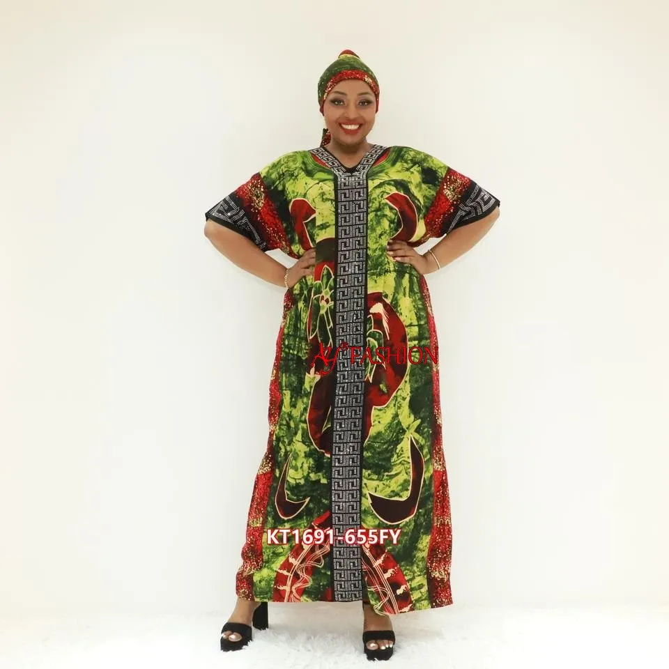 Woman Ethnic Wear Modest Wear Kt1691-655fy Ghana Clothing Dashiki Dress
