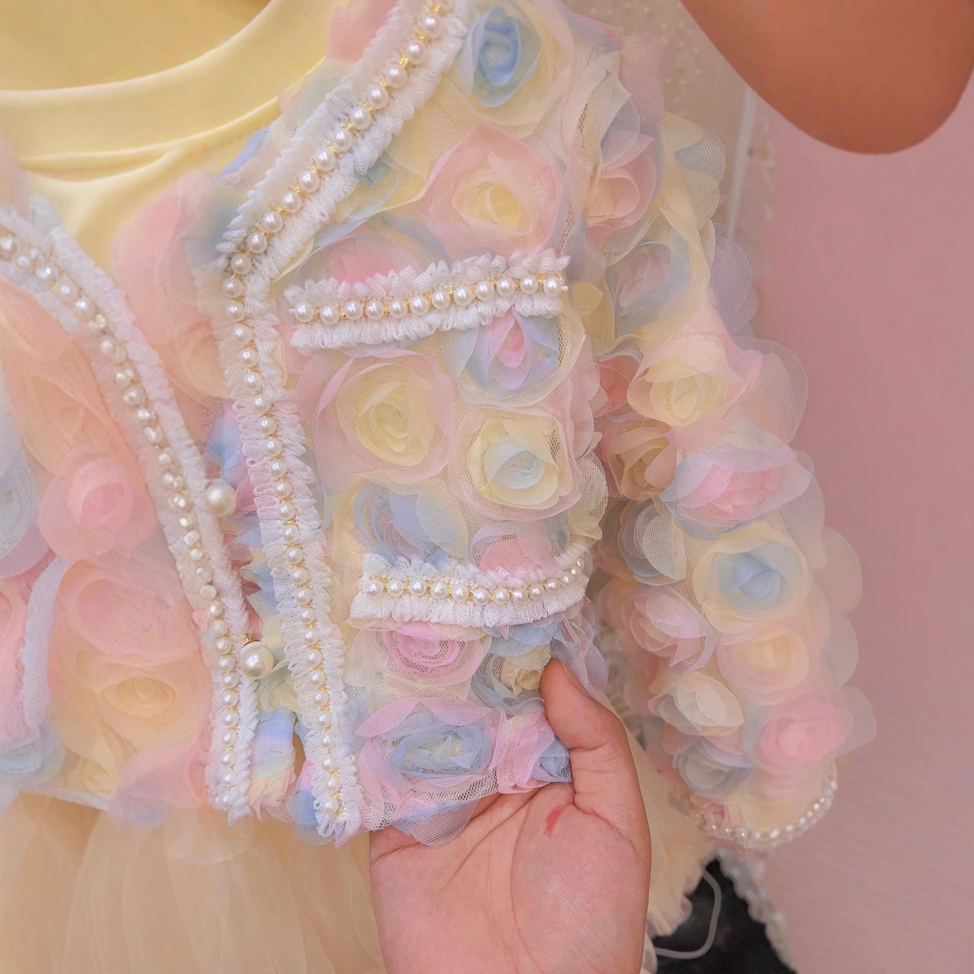 Small Fragrant Wind Set Foreign Style Floral Gradient Dress Super Fairy Casual Girls Clothing for Spring Autumn Girls' Best