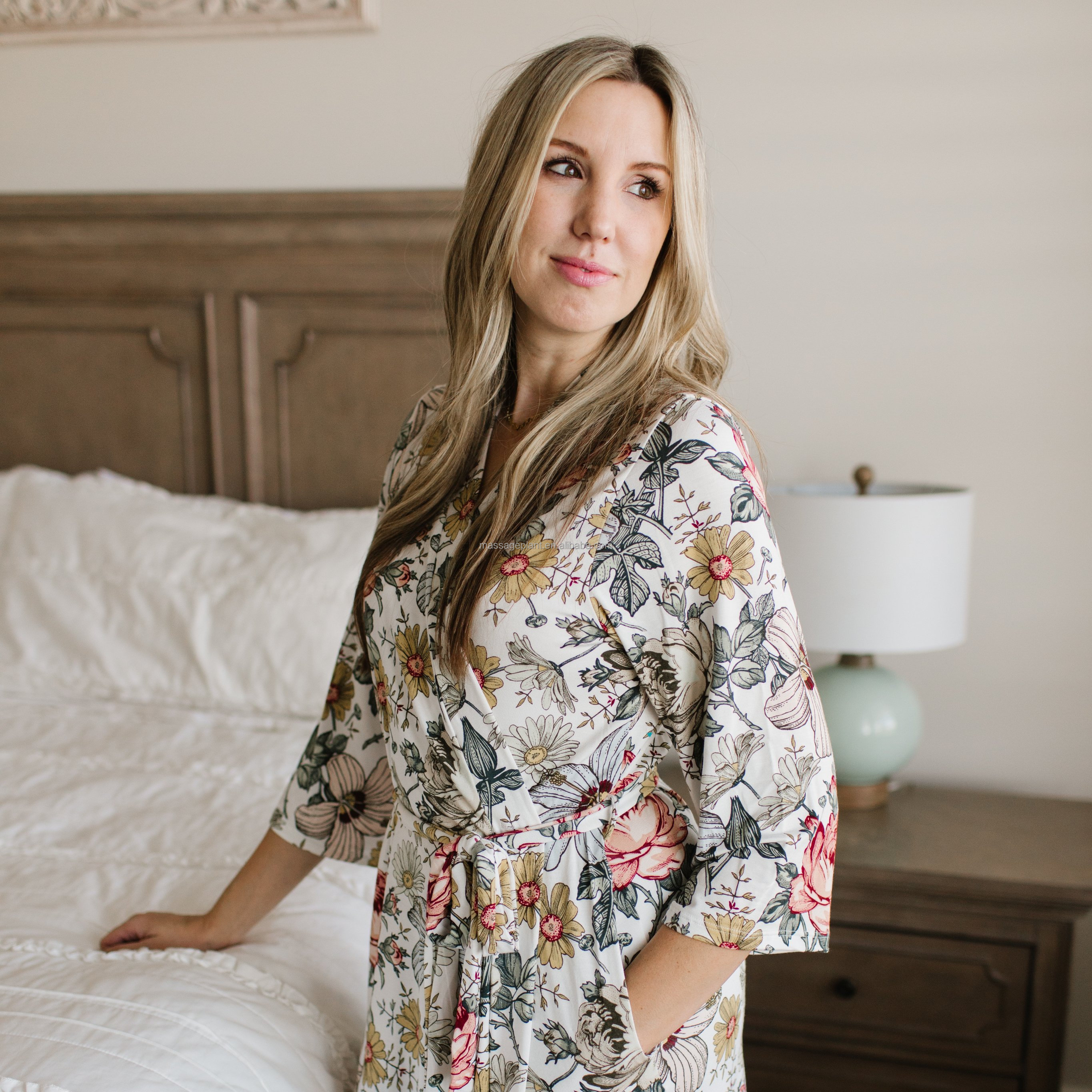 Muslin Bamboo Maternity Robe Infant Boys Clothing Mommy and Newborn Swaddle Blanket