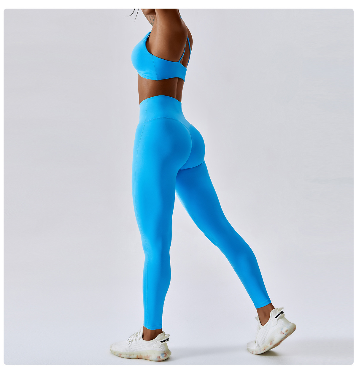 Wholesale Athletic Clothing Ladies Gym Fitness Sports Workout Yoga Clothes Suit Activewear Seamless Women Active Wear Yoga Set