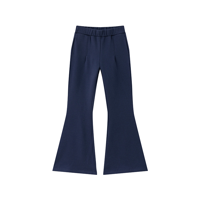 Wholesale Breathable Trousers Women Stretchy Flare Pant Solid Color Flared Trousers Women Elastic Thick Flared Trousers