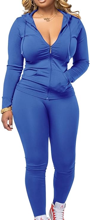 Women's Two-Piece Jogging Set Activewear Pants Outfit