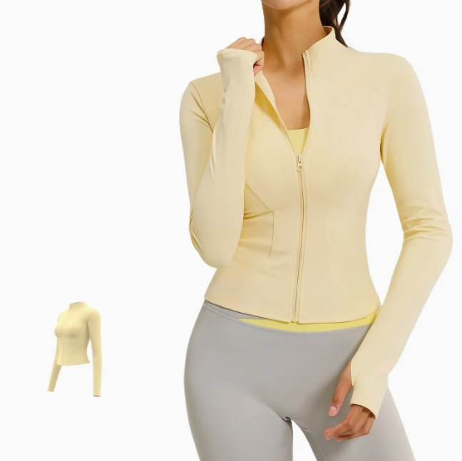 Mesh Spliced Yoga Fitness Coat Women Loose Breathable Yoga Cardigan Training Outerwear