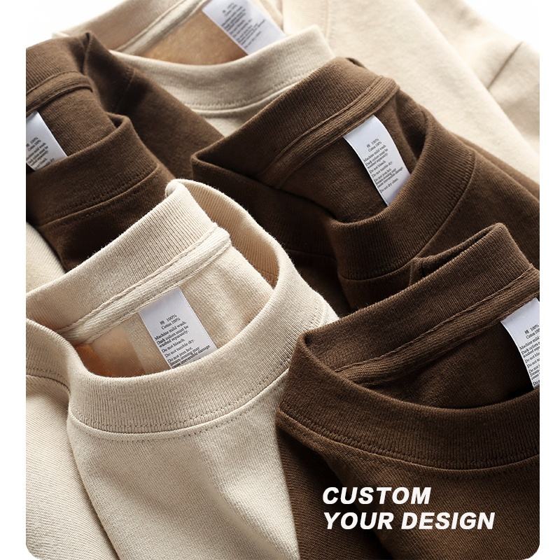 High Quality 100% Cotton Heavyweight T-Shirt Blank Men's Oversized Custom Printing Tshirt Loose Fit Premium T Shirt