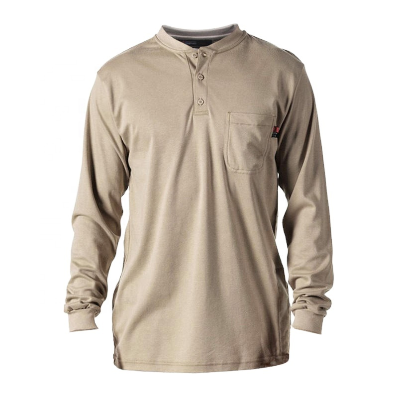 Flame Retardant Wildland Firefighting Nomex Work T-Shirt Knitted Fire Resistant Working Clothing