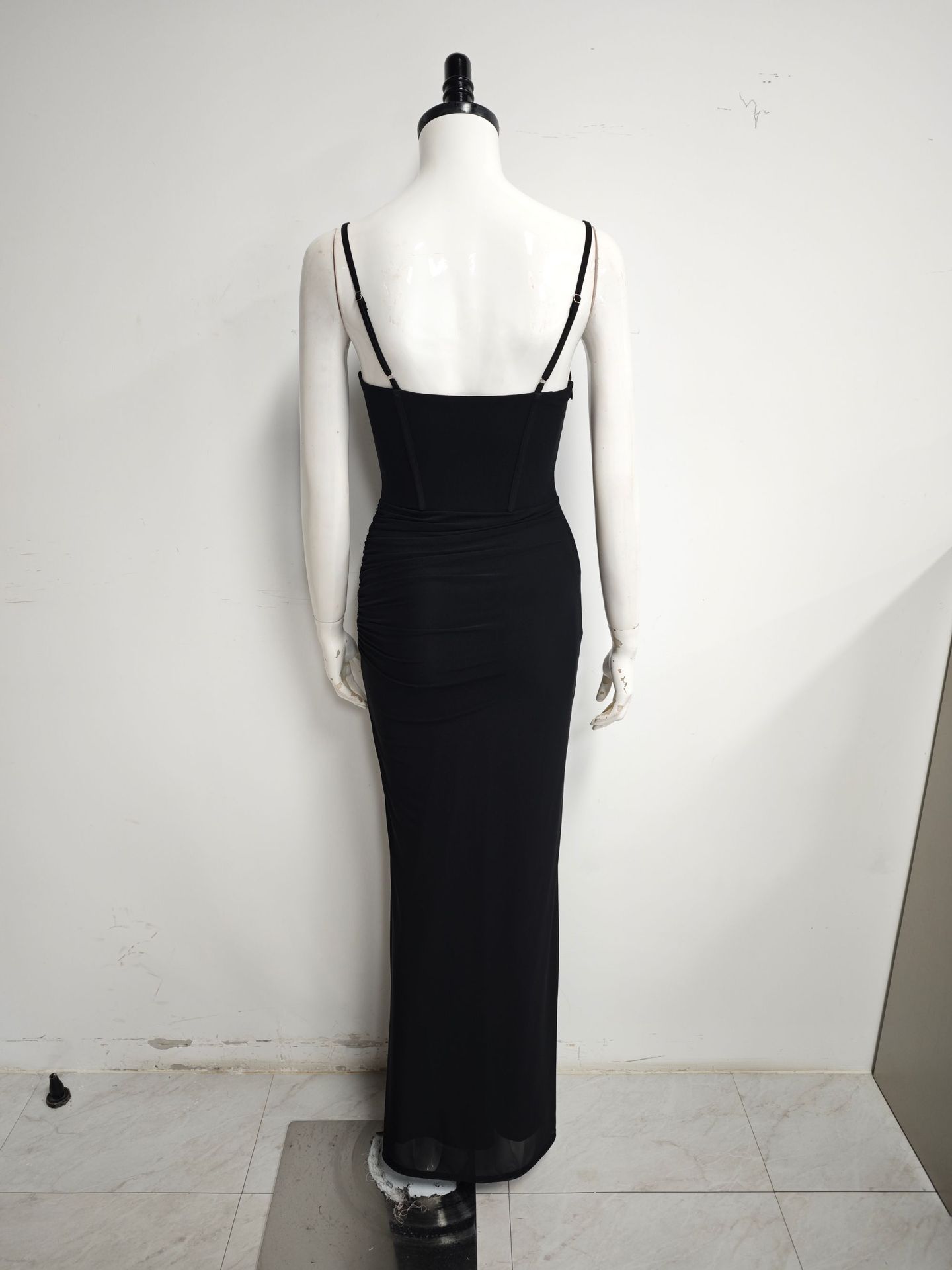 Women Long Dresses Slip Square Neck Dress Summer Party Evening Maxi Bodycon Dress