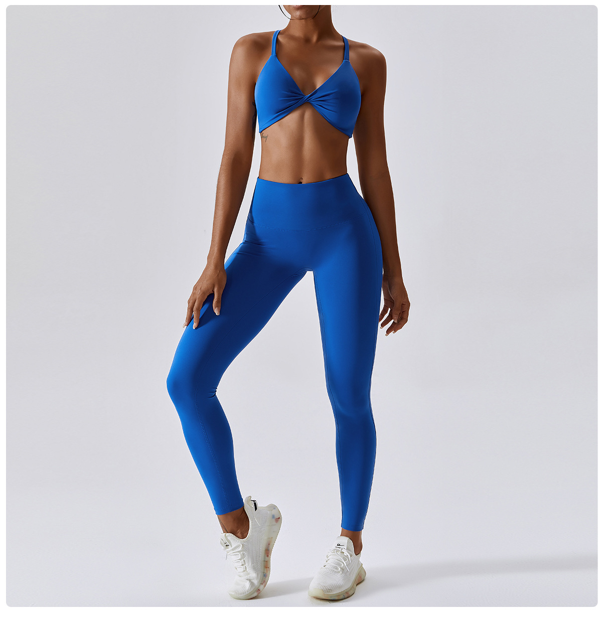 Wholesale Athletic Clothing Ladies Gym Fitness Sports Workout Yoga Clothes Suit Activewear Seamless Women Active Wear Yoga Set