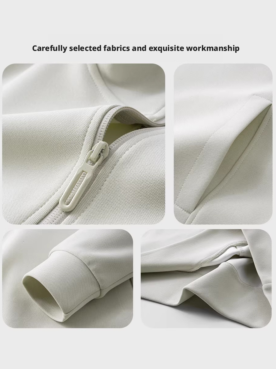 Autumn Workwear Customized With Printed Logo Corporate Office Staff Stand-up Collar Work Uniform Group Clothes