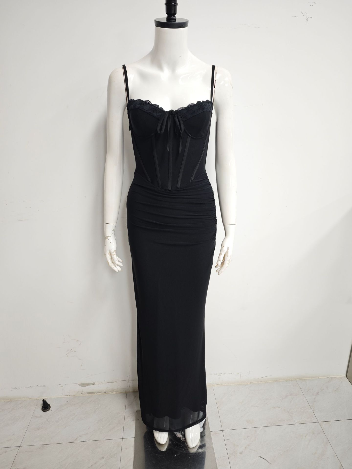 Women Long Dresses Slip Square Neck Dress Summer Party Evening Maxi Bodycon Dress