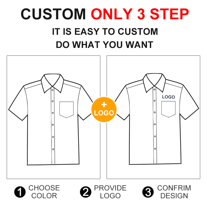 Quality Summer Work Office Workwear Unisex Professional Short-Sleeved Shirts for Hotel Front Desk Staff Uniform Shirt