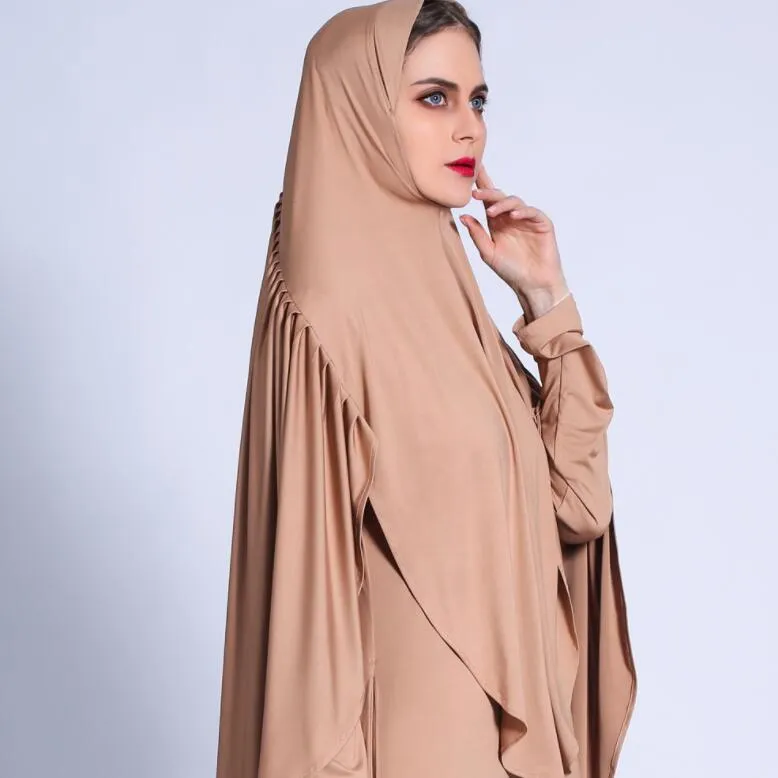 Muslim Women Hijab Dress Two Pieces Abaya Embroidery