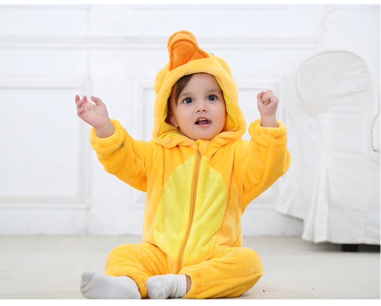 Michley 3D Cartoon Wholesale Baby Rompers Newborn Outdoor Clothing Autumn and Winter Thicker Baby Onesies Clothes