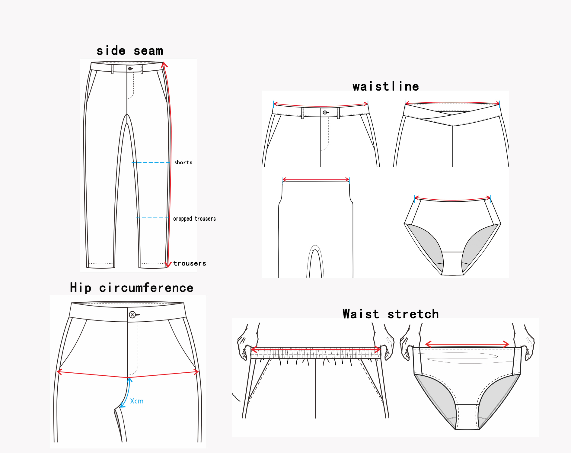 Shorts Size Guide Image