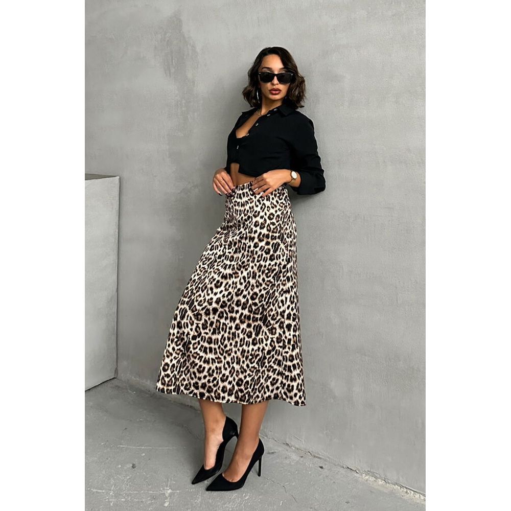 Wholesale TOPSHOW Women's Leopard Skirts
