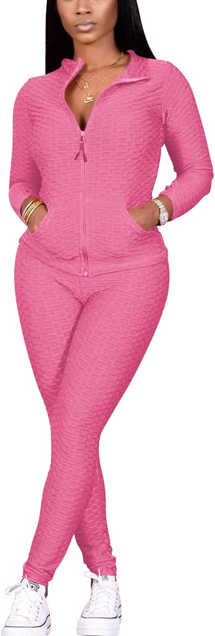 Women's Two-Piece Jogging Set Activewear Pants Outfit