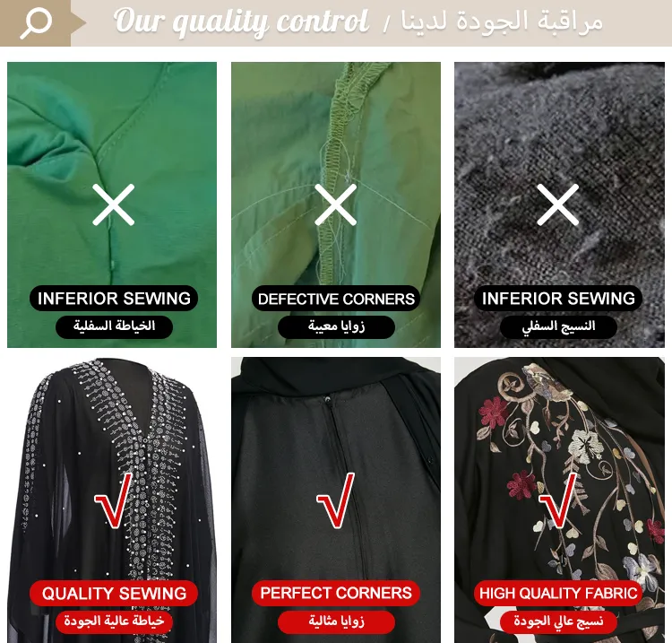 Wholesale Lace Flower Beaded Abaya for Modest Fashion