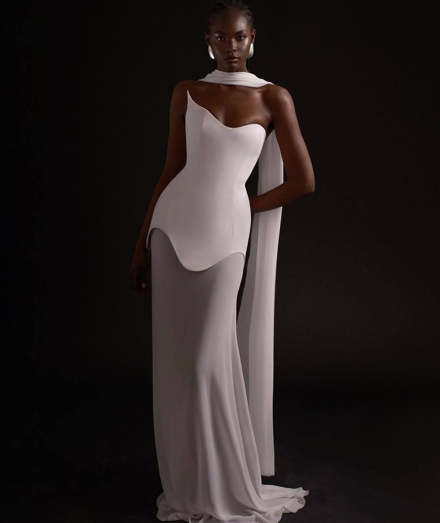 2024 fall winter women's dresses elegant long bandage dress