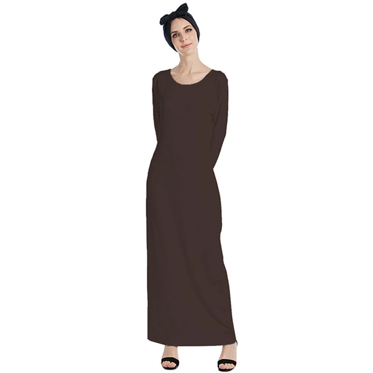 Women Muslim Dress Abaya Price Women Fashion Maxi Dress Islamic Modest Wear Girl Base Shirt Under Skirt